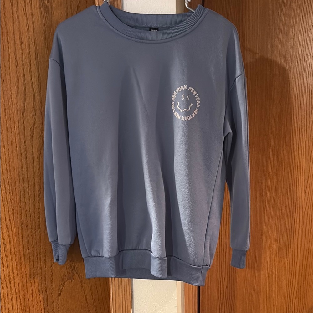 Women's Blue Crewneck Sweater